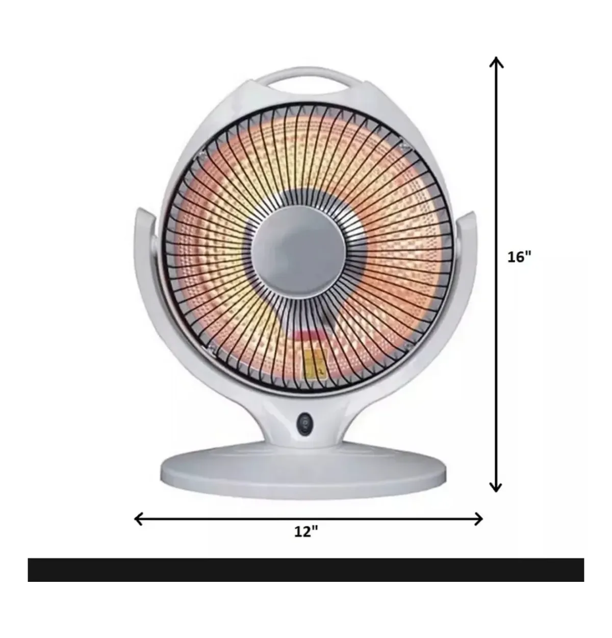 Halogen dish heater 600 900 watt