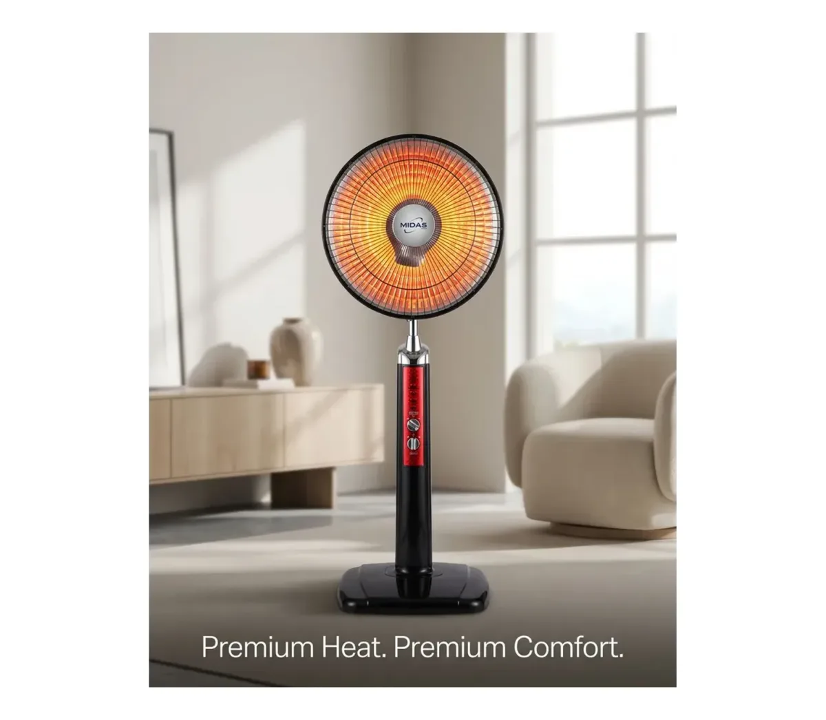 Sun halogen stand heater 450 1000 watt – photo 2